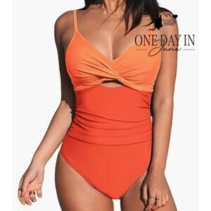 Cupshe Twist Font Keyhole One Piece Swimsuit Size XS